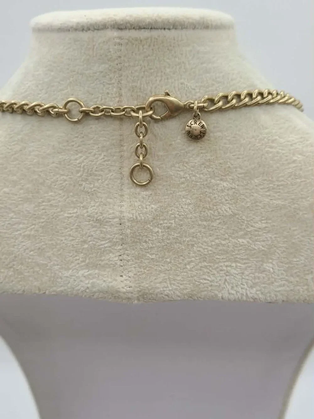 J Crew Aqua Blue Faceted Teardrop Crystal Necklace